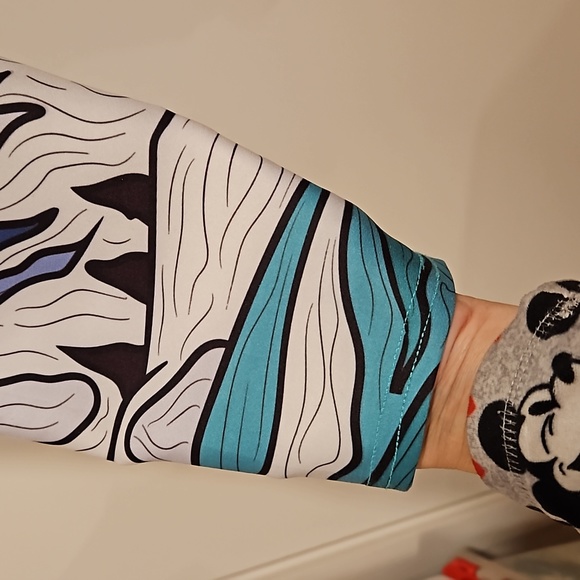 Askels leggings scenic hem mountains Colorado green Size Large - Picture 5 of 5